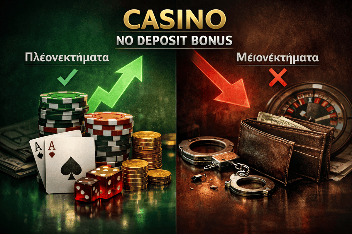 Πλεονεκτήματα και μειονεκτήματα των casino no deposit bonus με free spin χωρισ καταθεση