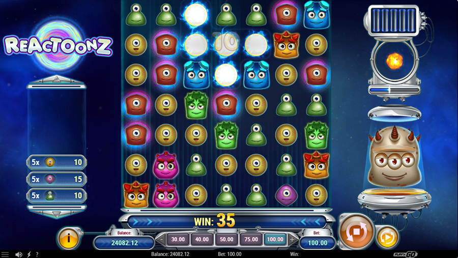 Reactoonz Slot Game