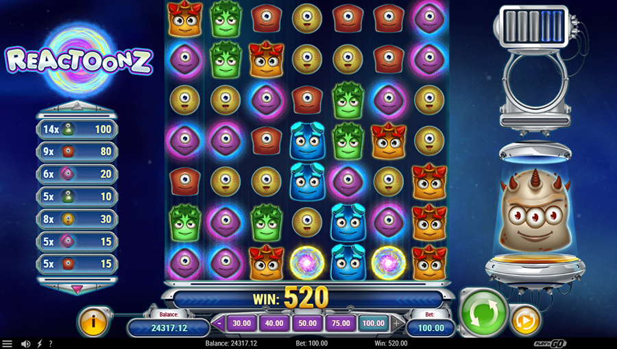 Slot Reactoonz