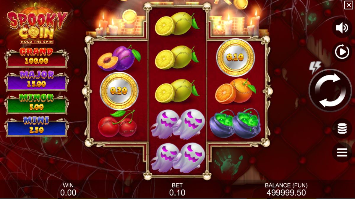 Spooky Coin Hold The Spin Gameplay