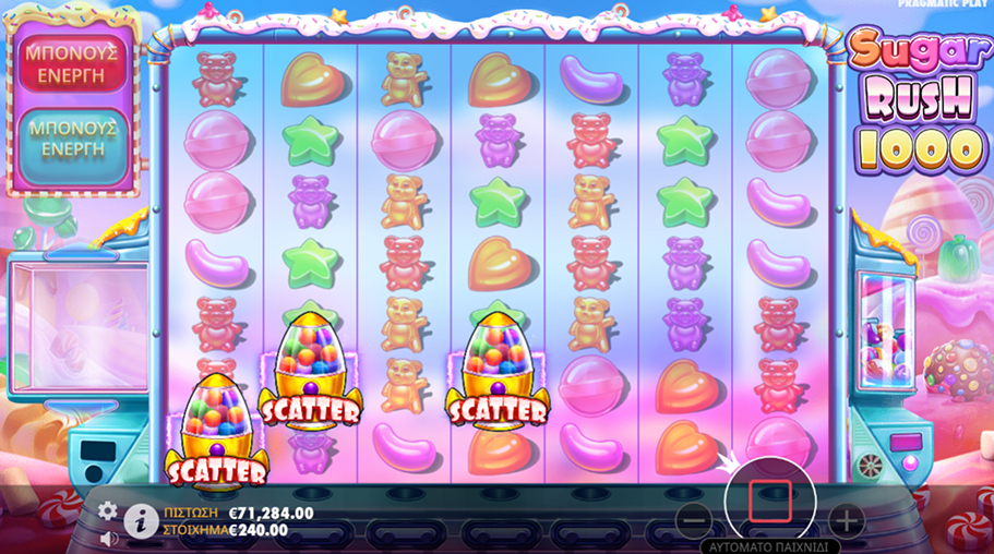 Pragmatic SugarRush 1000 Scatter