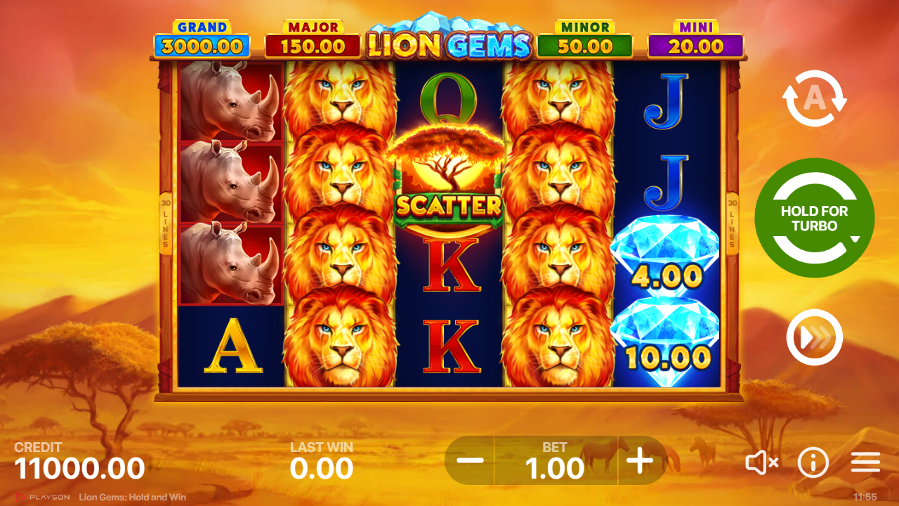 Lion Gems Hold and Win